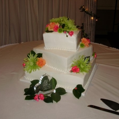 Simple Square Wedding Cake
