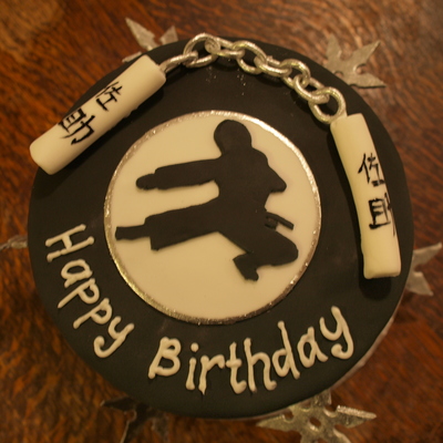 Ninja Inspired Boy's Birthday Cake