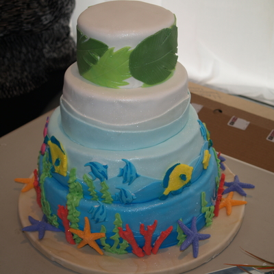 Under The Sea Wedding Cake