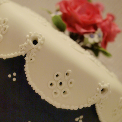 Sweet Eyelet Lace Cake