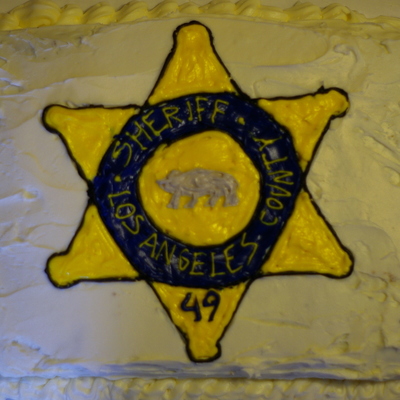 Sheriff Badge Cake