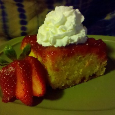 Strawberry Upside-Down Cake
