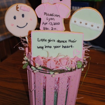 Baby Girl Cookie Bouquet
