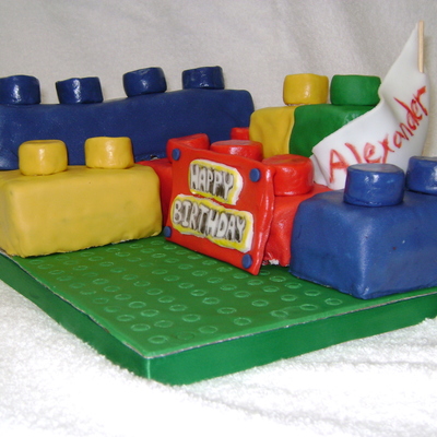 Lego Block Cake
