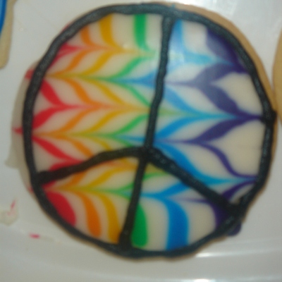 Peace Sign Cookie