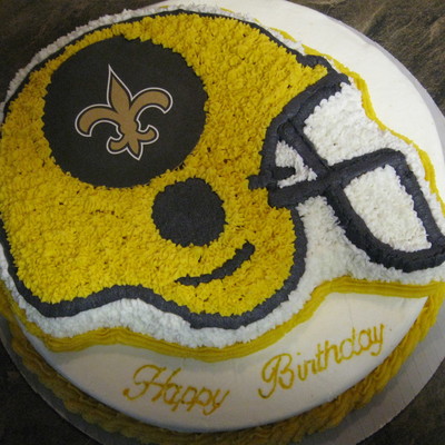 Saints Helment Birthday Cake