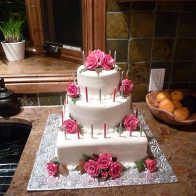 Rose Birthday Cake