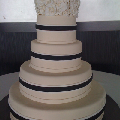 Ivory And Black Wedding