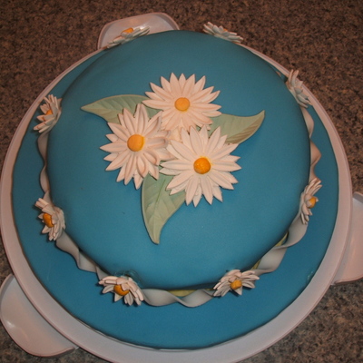 Gumpaste Flowers And Fondant Cake