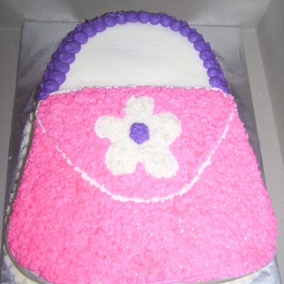 Pink Purse Cake