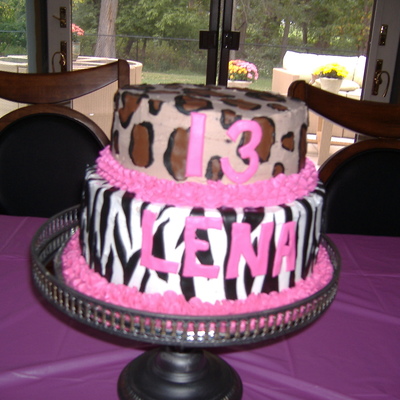 Animal Print Cake