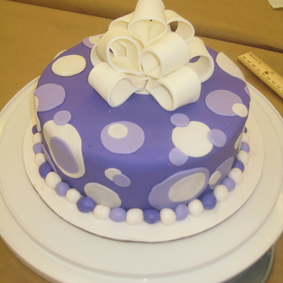 Purple Bow Cake