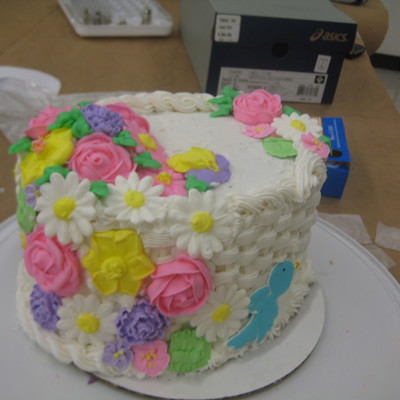 Basket Weave Cake For Course 2