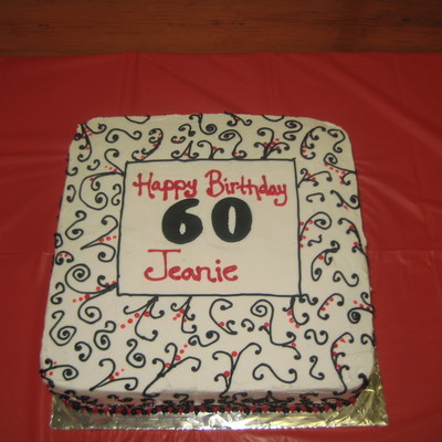 60Th Birthday Cake