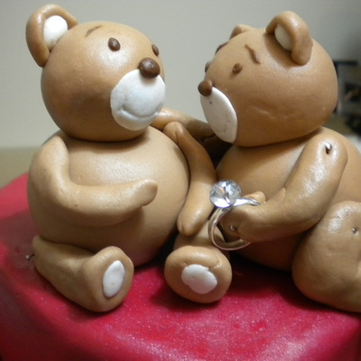 Teddy Engagement Cake