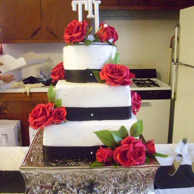 Square Wedding Cake