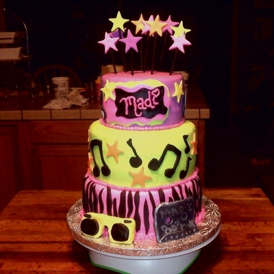 13Th Birthday Cake 80's Theme