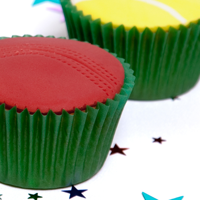Ball Game Cupcakes