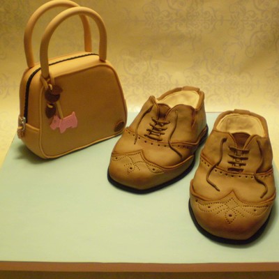 Radley Handbag And Man's Shoes Cake