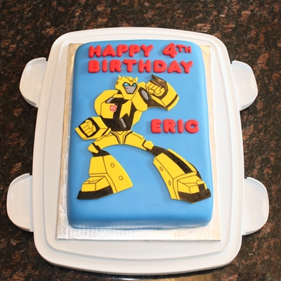 Transformers Bumblebee Birthday Cake