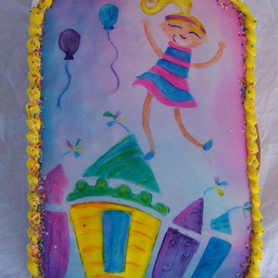 Little Girl's Birthday Cake