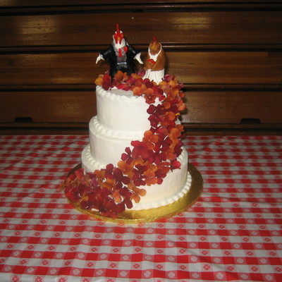 The Chicken Farmers Wedding Cake