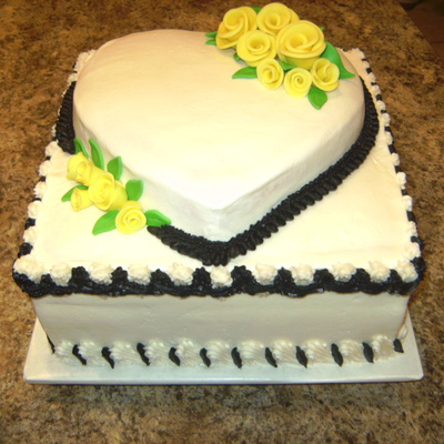 Wedding Shower Yellow Roses