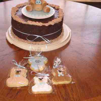 Baby Shower - Bear Cake And Cookie Favor