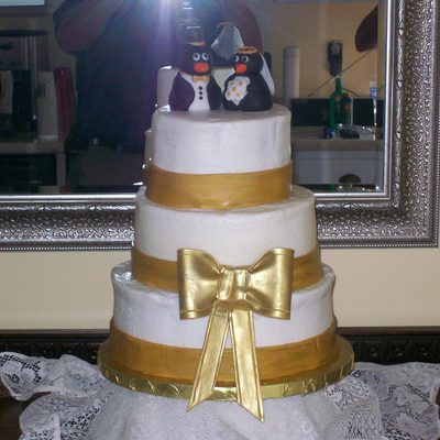 Penguin Wedding Cake