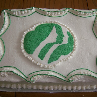 Girl Scout Logo Cake