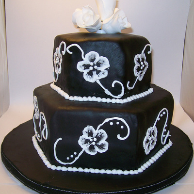 Black And White Brush Embroidery