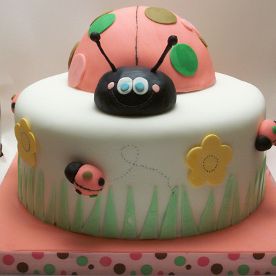 Ladybug Birthday Cake