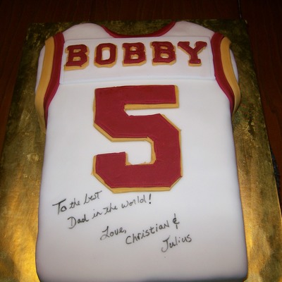 Redskins Jersey Cake