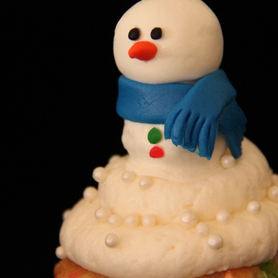 Snowmen Cupcakes