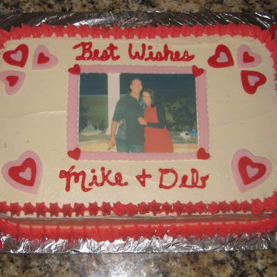 Wedding Rehearsal Dinner Photo Cake