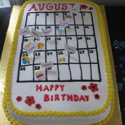 August Birthdays (Calendar)