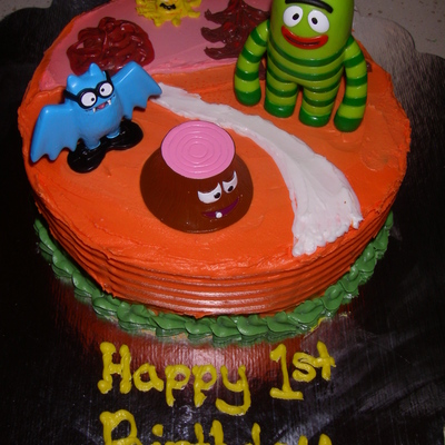 Yo Gabba Gabba Brobee Land Cake
