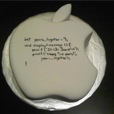 Apple Anniversary Cake