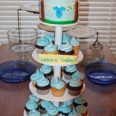 Baby Shower Cupcake Tower