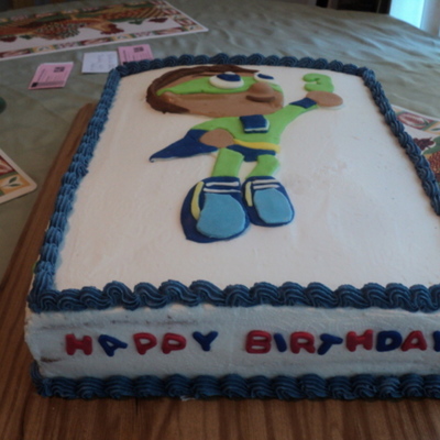 Super Why Themed Child's Bithday Cake