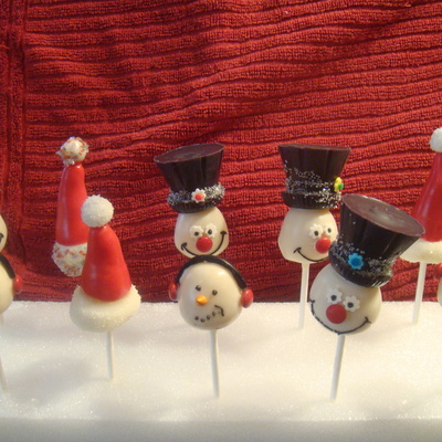 Snow Man & Santa Hat