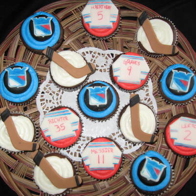 Hockey Cupcakes