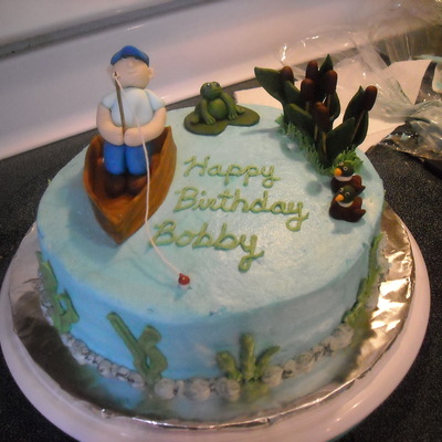 Fishing Birthday Cake