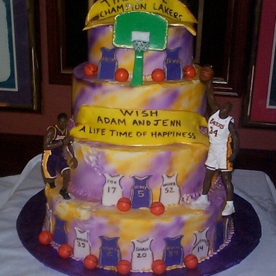 Lakers Grooms Cake