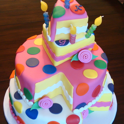 Topsy-Turvy Polka Dot Birthday