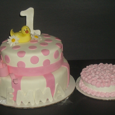 Girl First Birthday Cake