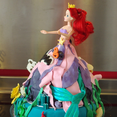 The Little Mermaid Barbie Doll Cake