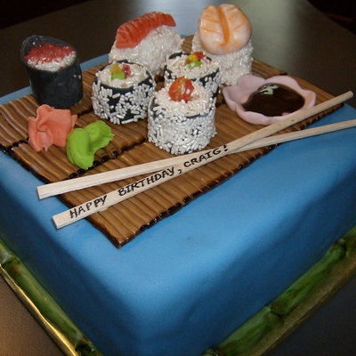 Sushi Bamboo Cake