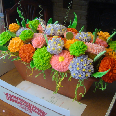 Planter Box Cupcake Bouquet