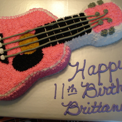 Brittany's Guitar Birthday Cake
